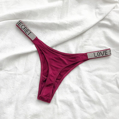 Satin Embroidery G String Thongs Panties  Briefs Low Waist Underwear  Ladies Lingerie The Clothing Company Sydney