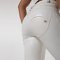 Faux Leather Leggings White Fleece Lined Jeggings Ladies Winter Women's Warm Push Up  Casual Pants The Clothing Company Sydney