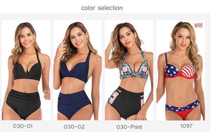 2 Piece Swimwear Plus Size XXXL Split Bikinis Swimsuit Push Up Padded Polyester Beachwear Bathing Swimming Suit The Clothing Company Sydney