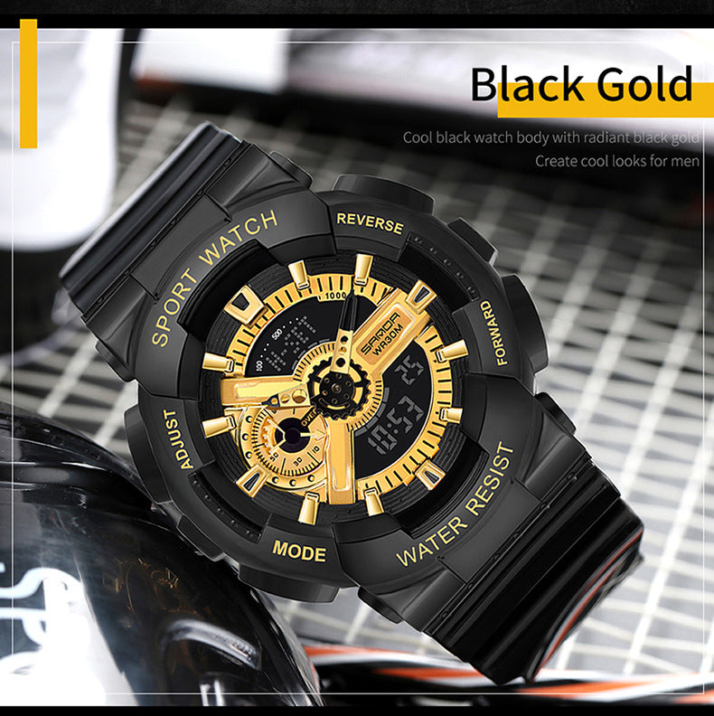 Sanda Military Army Sport Style Wristwatch Dual Display Men's Watch Clothing Company Sydney