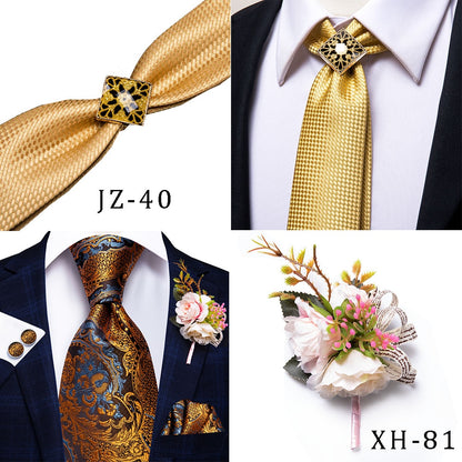 3 Piece Business Classic Blue Black Striped Solid Neck Tie Necktie Pocket Square Cufflinks Wedding Party Silk Tie Set The Clothing Company Sydney