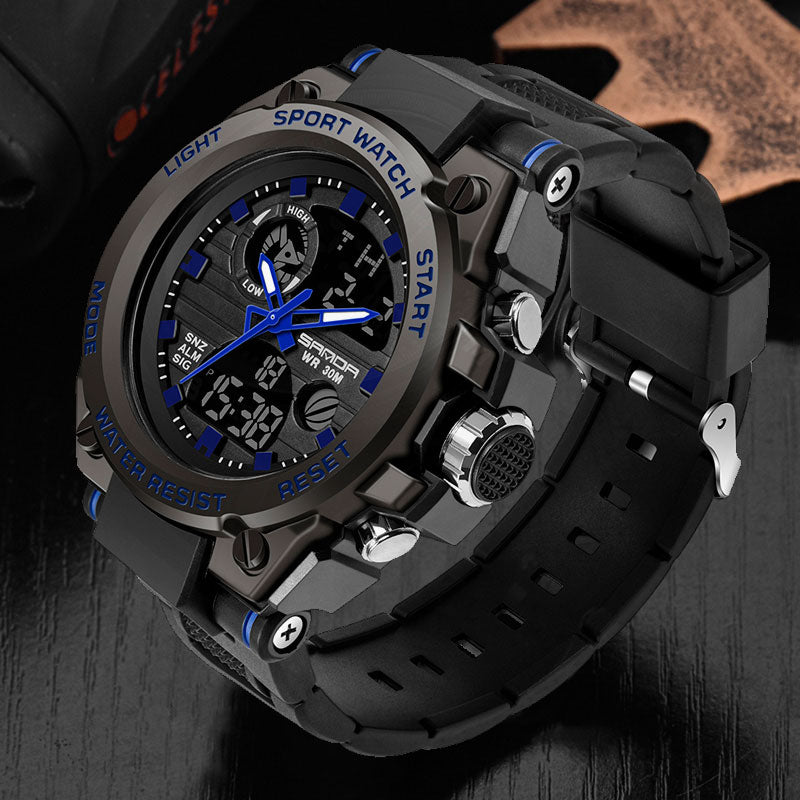 Sanda Military Army Sport Style Wristwatch Dual Display Men's Watch Clothing Company Sydney