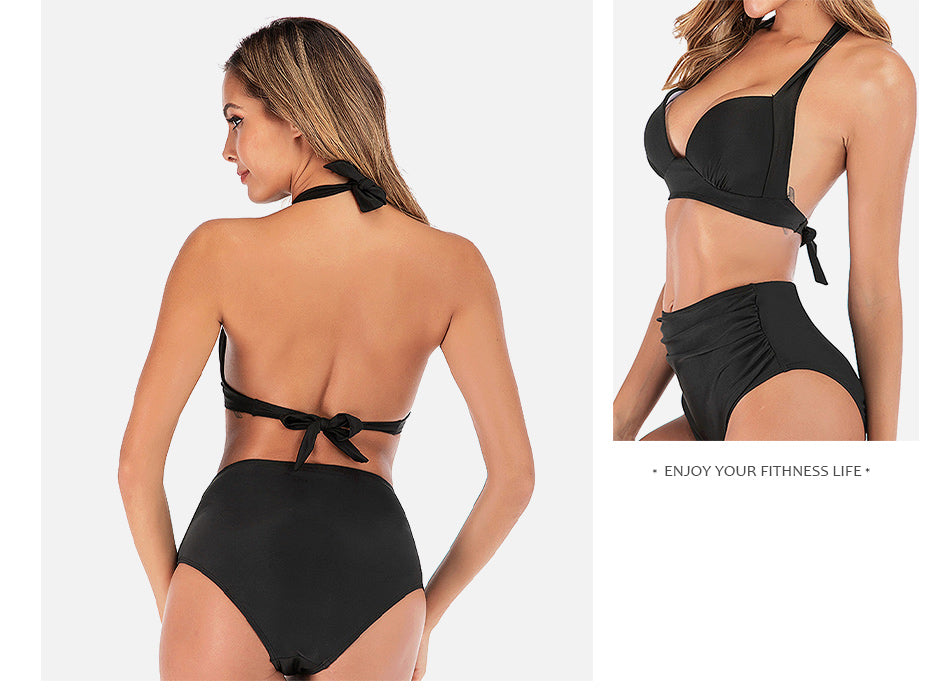 2 Piece Swimwear Plus Size XXXL Split Bikinis Swimsuit Push Up Padded Polyester Beachwear Bathing Swimming Suit The Clothing Company Sydney