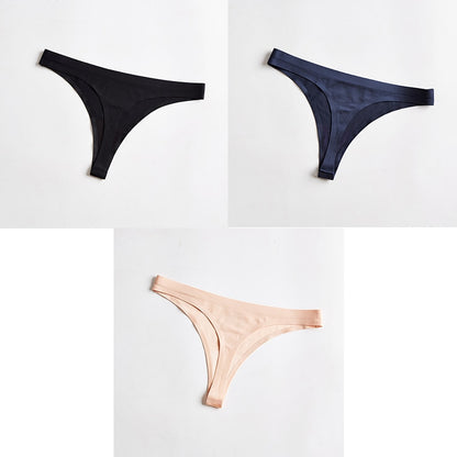 3 pack Thongs Seamless Underwear Sports Panty T-back G-string Underwear Ice Silk Ladies Underpants The Clothing Company Sydney