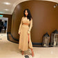 2 Piece Sweater Cropped Top Midi Skirt Matching Set Outfits Button Up Split Skirt Set The Clothing Company Sydney