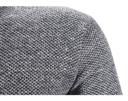 Winter Men's Fleece Thicker Sweater Half Zipper Turtleneck Warm Pullover Quality Male Slim Knitted Sweaters The Clothing Company Sydney