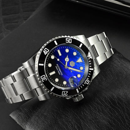 San Martin 40.5mm Water Ghost V3 Sub Diver Luxury Men's NH35 Automatic Mechanical Business Wristwatches Sapphire 20Bar Watch The Clothing Company Sydney