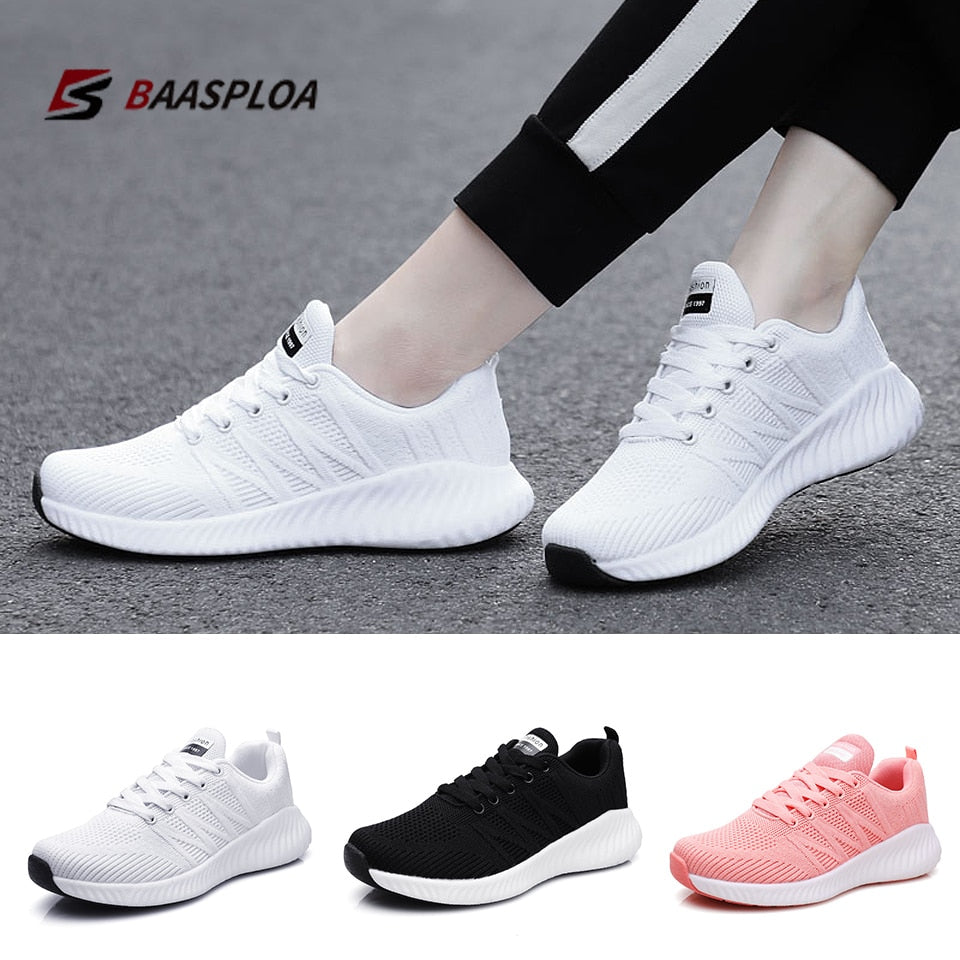 Brand Lace-up Shoes Non-Slip Wear-Resistant Soft Running Shoes Tennis Big Size Breathable Sports Sneakers For Women The Clothing Company Sydney