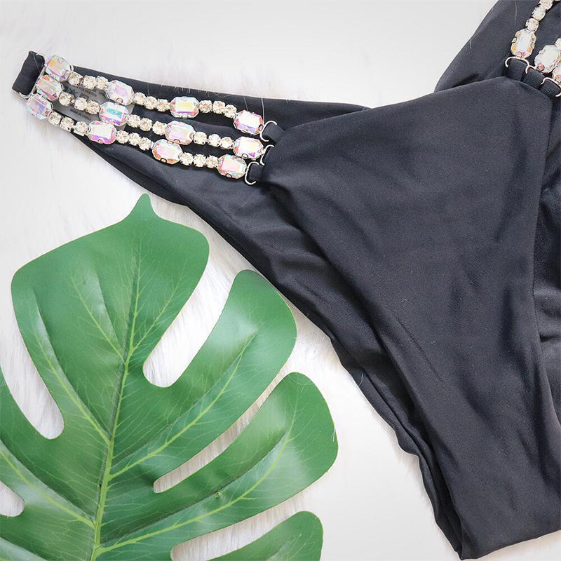 2 Piece triangle swimsuit diamond halter bathing suit swimwear Bikini Set The Clothing Company Sydney