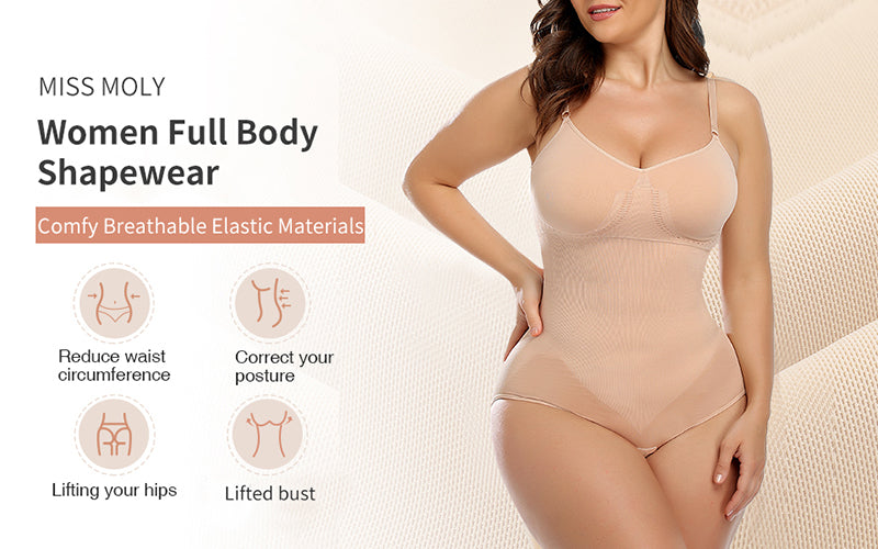 Bodysuit Shapewear Women Full Body Shaper Waist Trainer Stomach Underwear Belt Tummy Control Shaper Trimmer The Clothing Company Sydney