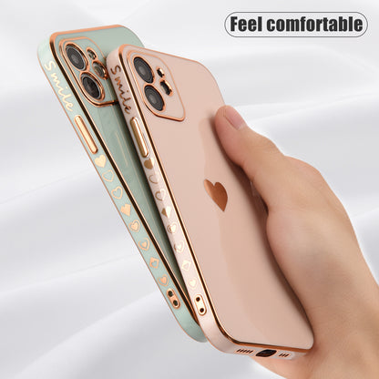Solid Plating Lens Protection Phone Case For iPhone 12 11 Pro Max X XR XS Max 7 8 6 6s Plus SE 3 2022 13 Pro Max Soft Cover Case The Clothing Company Sydney