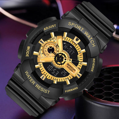 Sanda Military Army Sport Style Wristwatch Dual Display Men's Watch Clothing Company Sydney