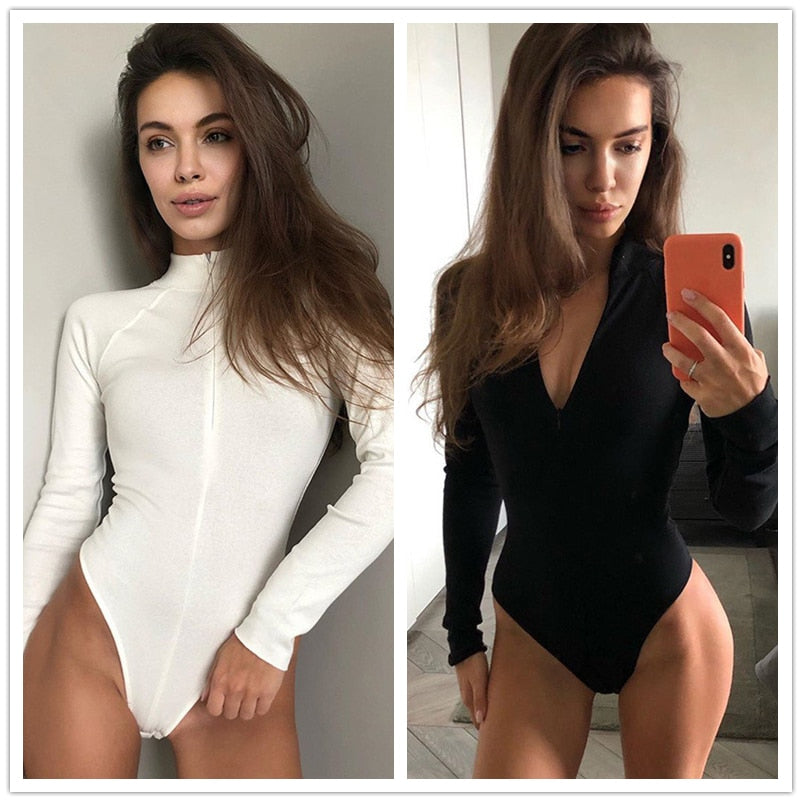 Sheath Velvet Rompers Bodysuit Long Sleeve Regular Zipper Jumpsuits Women Fashion Streetwear Outfits Overalls Bodysuit The Clothing Company Sydney