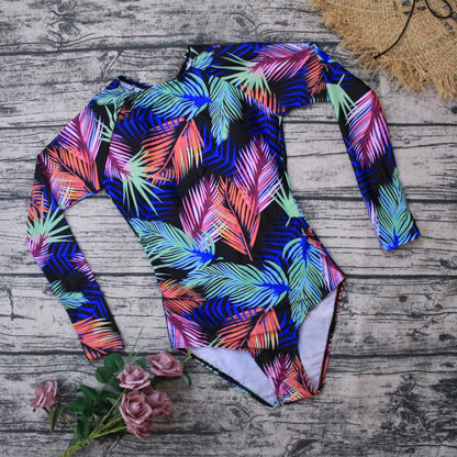 Long sleeve swimwear one piece swimsuit backless jumpsuit swim suit Bathing Suit beach wear Bodysuit Monokini The Clothing Company Sydney