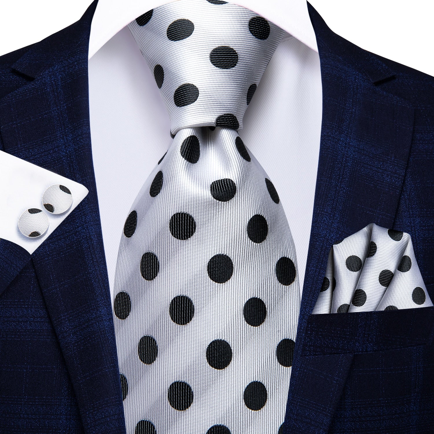 3 Piece 8.5cm Business Solid Paisley 100% Silk Men's Tie Neck Strip Ties for Men Formal Luxury Wedding Neckties Cufflinks Pocket Square The Clothing Company Sydney