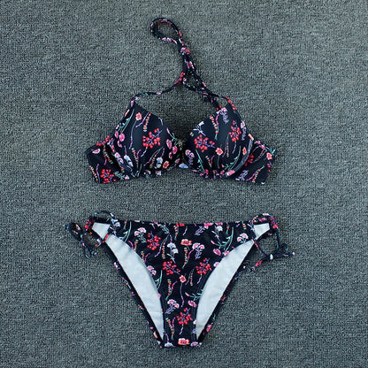 2 Piece Bikini Push Up Swimwear Print Floral Bikinis Set Swimsuit Bathing Suit Two Piece Summer Beach Wear The Clothing Company Sydney