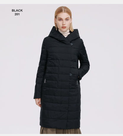 Women's Jacket Windproof Coat Mid Length Reversible Slider Quality Filling Parka The Clothing Company Sydney