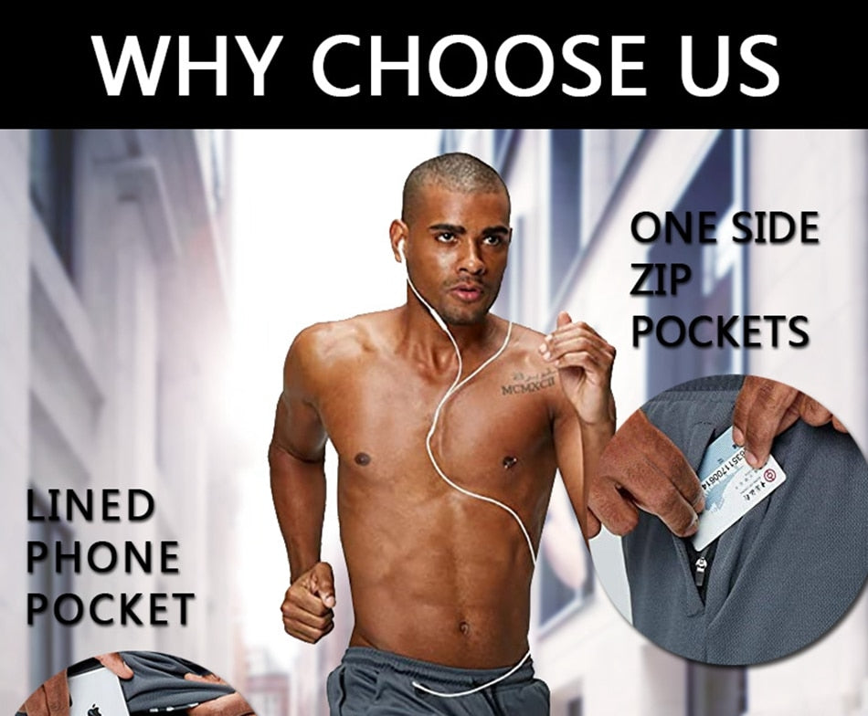 Men's Running Shorts Fitness Gym Training Sports Shorts Quick Dry Workout Gym Sport Jogging Double Deck Summer Shorts The Clothing Company Sydney