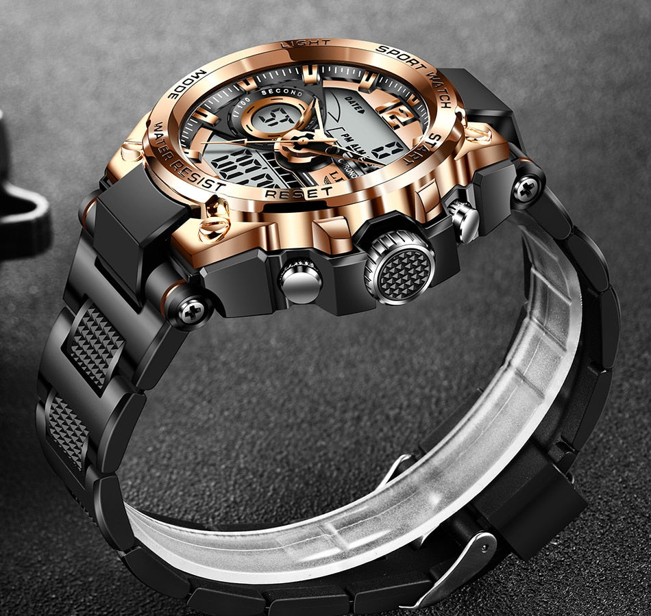 Digital Men Military Watch 50m Waterproof Wristwatch LED Quartz Clock Sport Watch Male Big Watches The Clothing Company Sydney