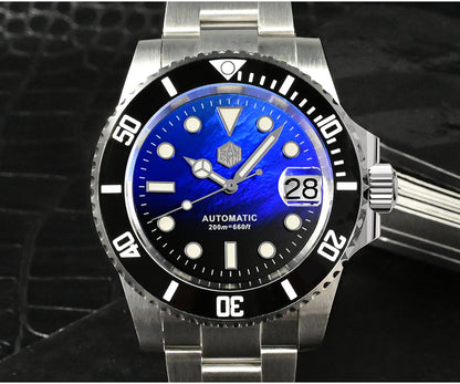 San Martin 40.5mm Water Ghost V3 Sub Diver Luxury Men's NH35 Automatic Mechanical Business Wristwatches Sapphire 20Bar Watch The Clothing Company Sydney