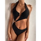 Halter Asymmetric One Shoulder One Piece Swimsuit Women Swimwear Female Bather Bathing Suit Monokini The Clothing Company Sydney