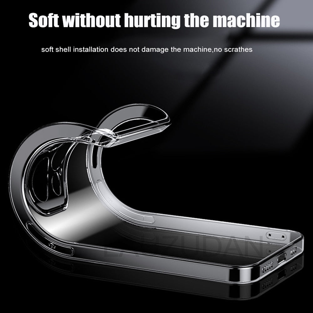 Clear Phone Case For iPhone 11 12 13 14 Pro Silicone Soft Cover For iPhone 12 Mini 13 Pro X XS Max 8 7 6s Plus 5 SE XR Case The Clothing Company Sydney