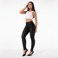 Melody Black Pleather Pants Womens Heat Fleece Lined Leggings Pu Skinny Push Up Trousers The Clothing Company Sydney