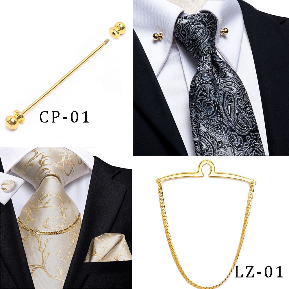 3 Piece Business Classic Blue Black Striped Solid Neck Tie Necktie Pocket Square Cufflinks Wedding Party Silk Tie Set The Clothing Company Sydney