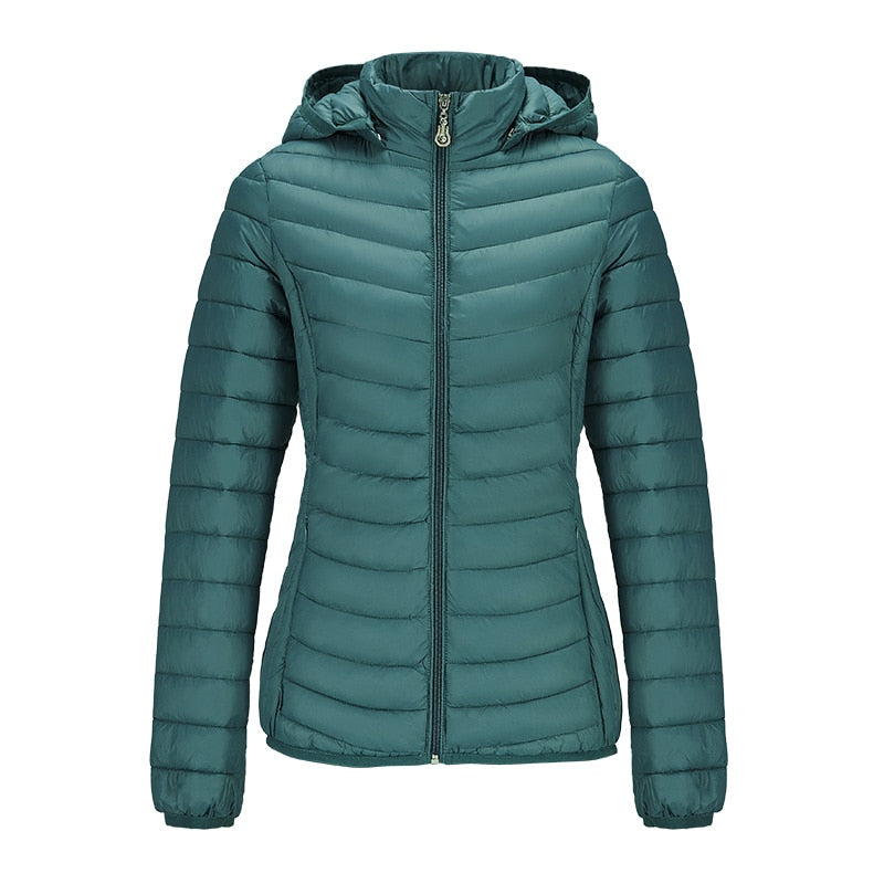 Ladies Padded Puffer Jacket Coat Ultralight Outdoor Clothes Outwear Slim Short Parka Portable Store In Bag The Clothing Company Sydney