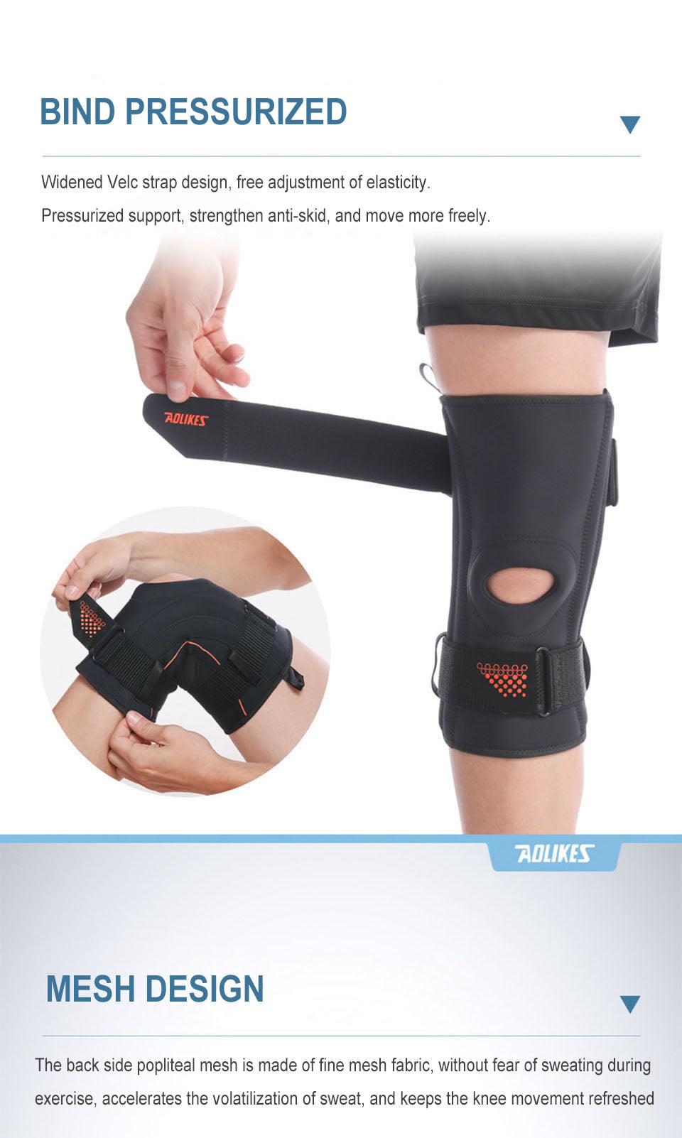Spring Support Running Knee Pads Basketball Hiking Compression Shock Absorption Breathable Meniscus Knee Protector The Clothing Company Sydney