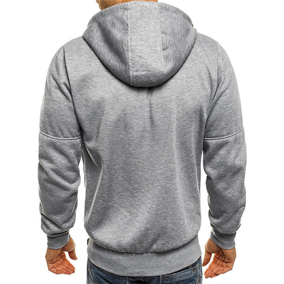Men's Casual Hoodies Zipper Fashion Hooded Jacket Brand Solid Color Hoodie Sweatshirt The Clothing Company Sydney