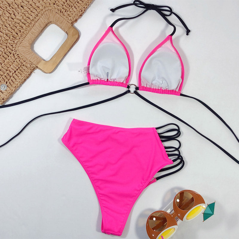 High Waist Bikini Swimsuit Swimwear Bandeau Thong Brazilian Bikini Set The Clothing Company Sydney