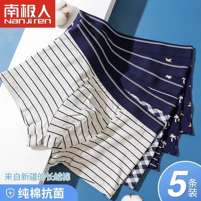5 Packk Men's Underwear Cotton Boxer Underpants Comfortable Breathable Panties Underwear Boxing Boxershorts The Clothing Company Sydney
