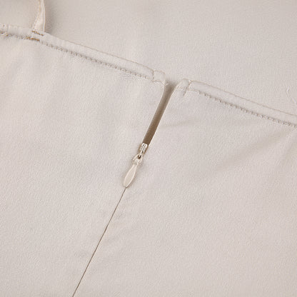 Strappy Solid Satin Backless Sleeveless Casual Dress Mini Sundress Summer Dresses The Clothing Company Sydney