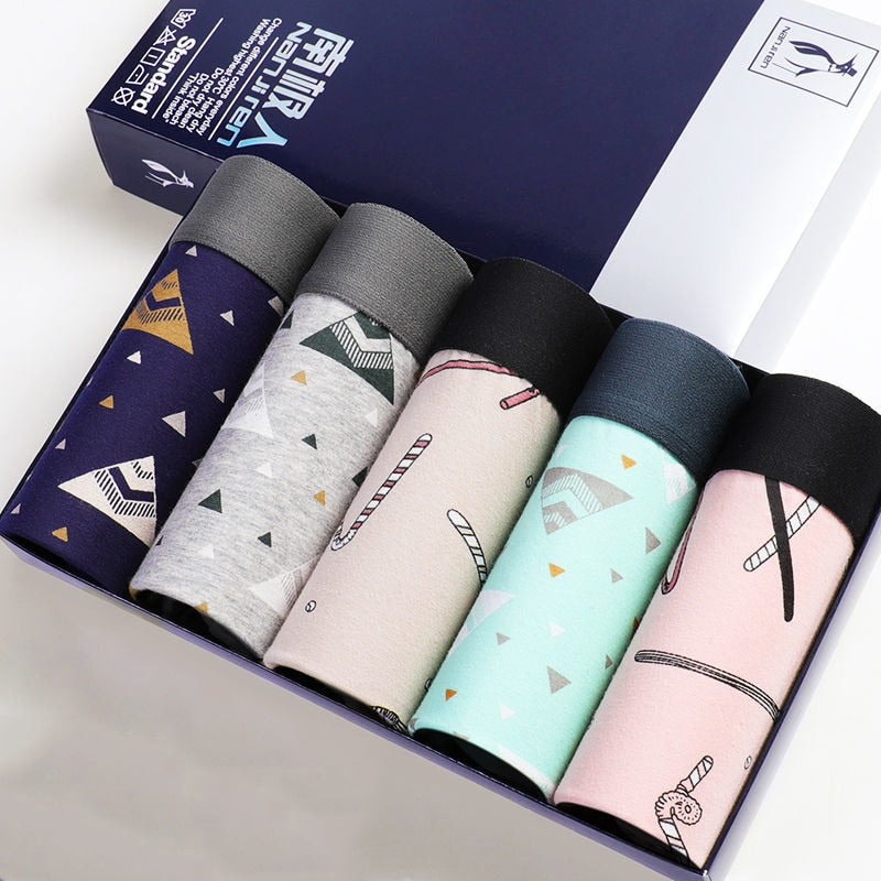 5 Packk Men's Underwear Cotton Boxer Underpants Comfortable Breathable Panties Underwear Boxing Boxershorts The Clothing Company Sydney