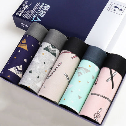 5 Packk Men's Underwear Cotton Boxer Underpants Comfortable Breathable Panties Underwear Boxing Boxershorts The Clothing Company Sydney