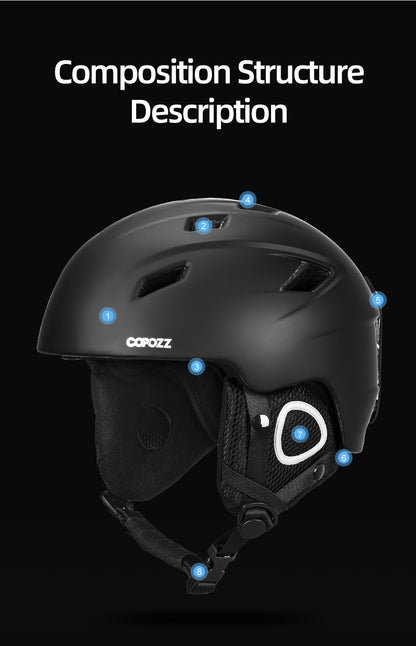 Men Women ski helmet Half-coverage Snowboard Moto snowmobile Safety Snow Helmet Winter Warm Helmet For Adult and Kids The Clothing Company Sydney
