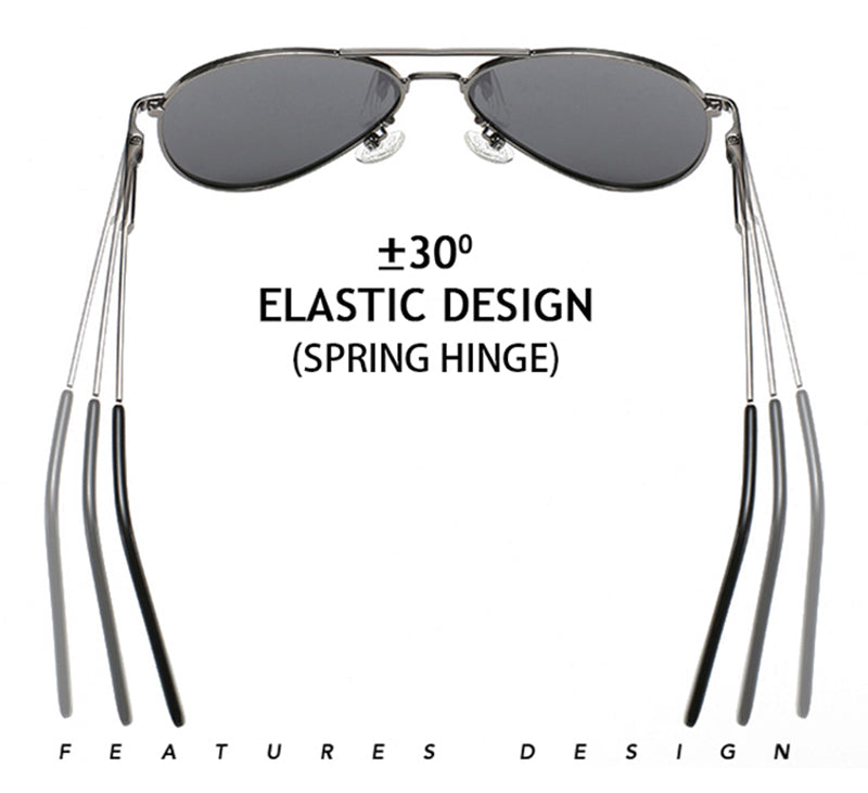Classic Pilot Polarized Sunglasses Men Fashion Metal Sun Glasses Women Black Driving Eyeglasses Goggle UV400 The Clothing Company Sydney
