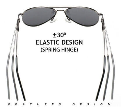 Classic Pilot Polarized Sunglasses Men Fashion Metal Sun Glasses Women Black Driving Eyeglasses Goggle UV400 The Clothing Company Sydney