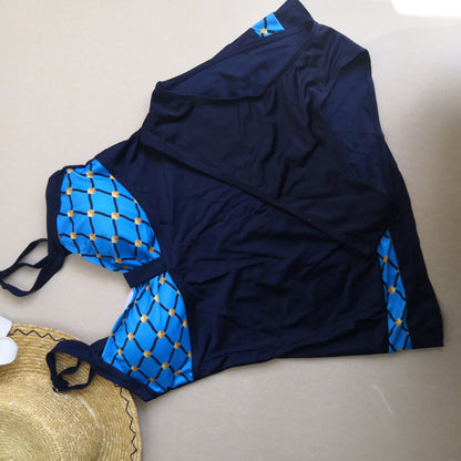 Plus Size Tankini Swimwear Plaid Bikini Bathing Suit Beach Wear Swimsuit Bow Tied Deep V Bodysuit Summer wear The Clothing Company Sydney