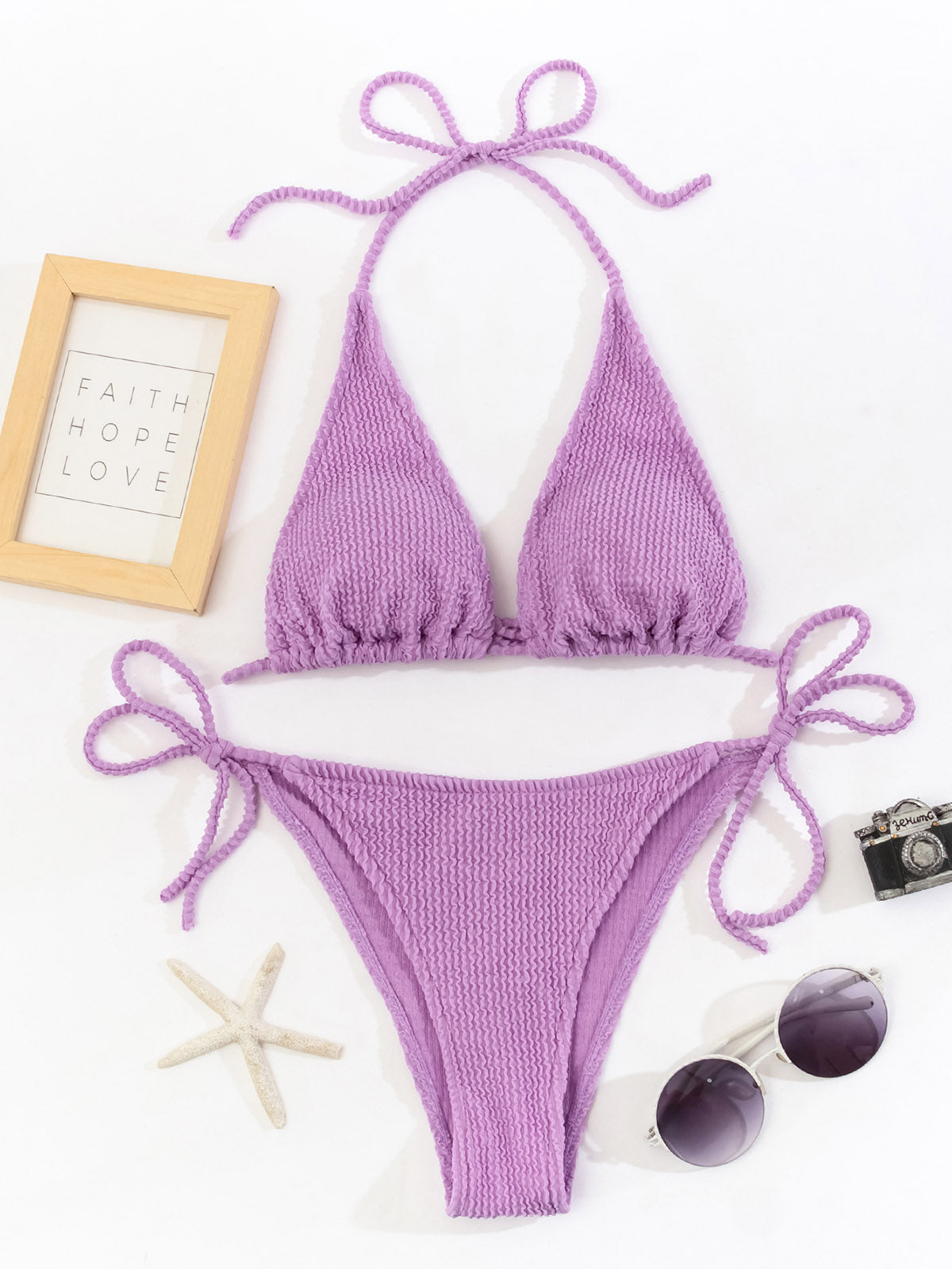 Two Piece Swimsuit Swimwear Solid Bandage Thong Brazilian Bather Micro Bikini Set Beachwear The Clothing Company Sydney