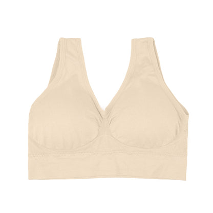 Women's Unwired Bras Wireless S-6XL Plus Size Backless Push Up Seamless Mesh Top Bra Non Bones Frame Sports Bras The Clothing Company Sydney