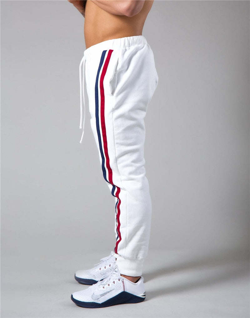 Men's Brand Casual Joggers Sweatpants Gym Running Pants Mens Fitness Bodybuilding Men Jogging Pants Zipper cotton Mix Sweatpants The Clothing Company Sydney