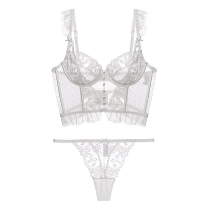 French Lingerie Underwear Set Push Up Brassiere Lace Transparent Bra Panty Sets Wedding White Thin Underwear The Clothing Company Sydney