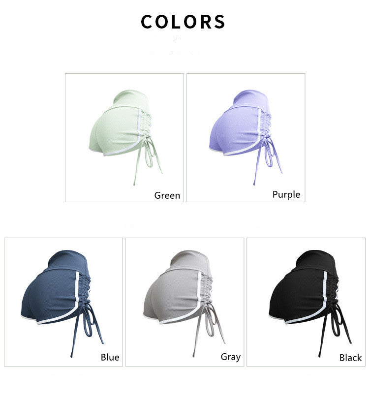 Drawstring Peach Shorts Running Hot Pants Fitness High Waist Sports Yoga Shorts Women Hip Push-up The Clothing Company Sydney