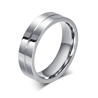 Trendy Wedding Bands Rings for Women Men Love Gift Gold-color Stainless Steel CZ Promise Couple Jewellery The Clothing Company Sydney