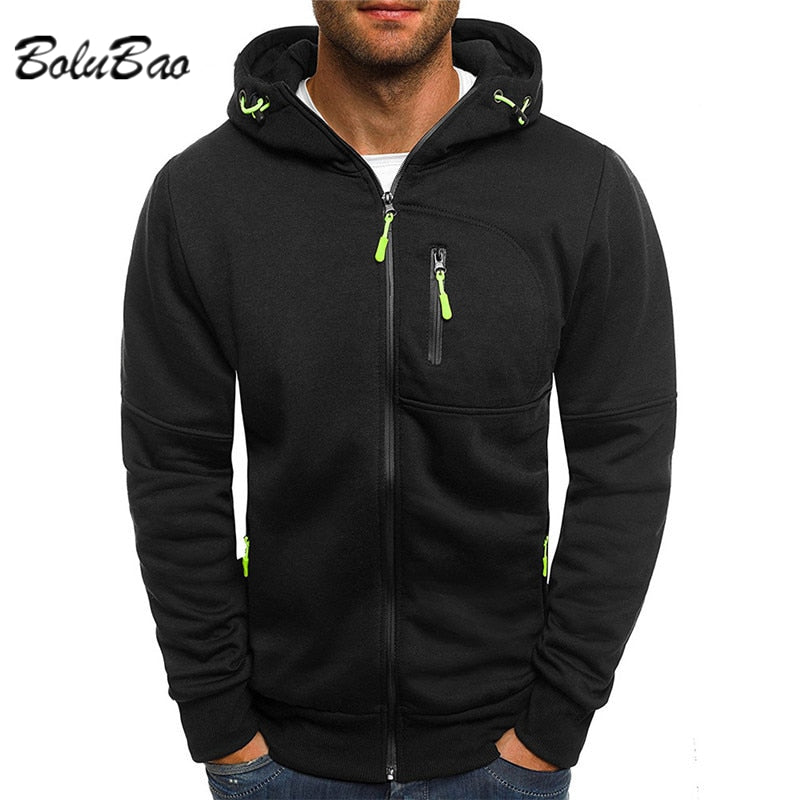 Men's Casual Hoodies Zipper Fashion Hooded Jacket Brand Solid Color Hoodie Sweatshirt The Clothing Company Sydney