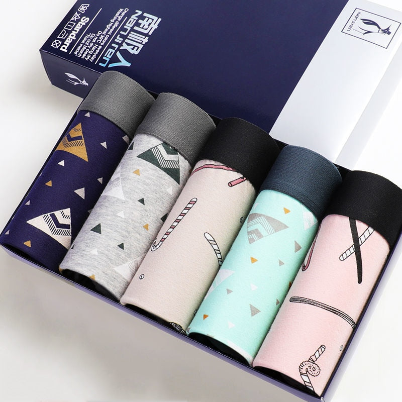 5 Packk Men's Underwear Cotton Boxer Underpants Comfortable Breathable Panties Underwear Boxing Boxershorts The Clothing Company Sydney