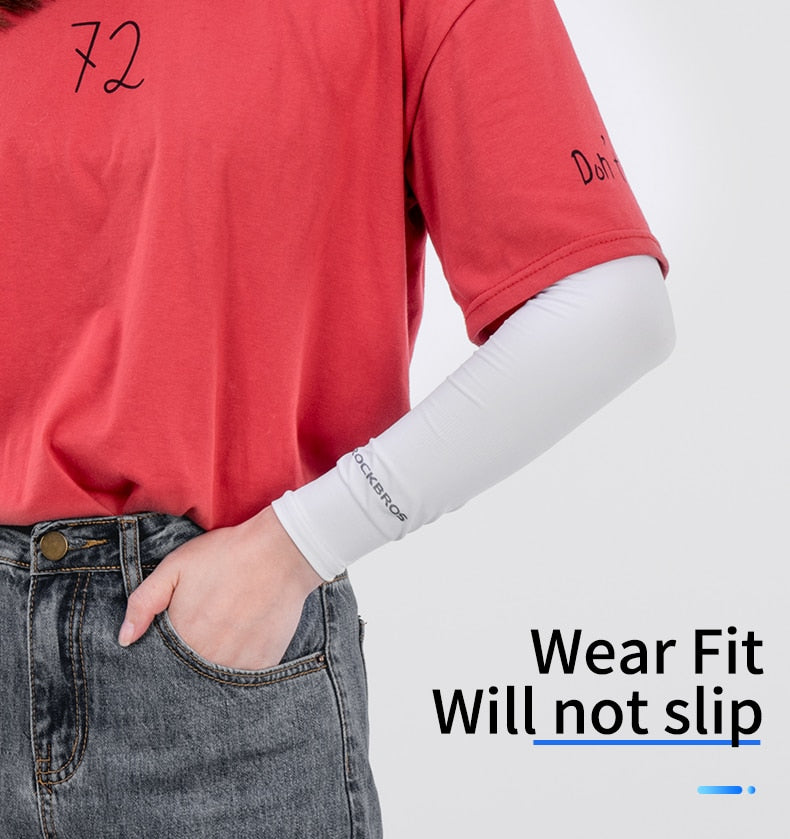 Ice Fabric Running Arm Warmers UV Protect Arm Sleeves Basketball Camping Riding Cycling Outdoors Sports Wear Protective Gear The Clothing Company Sydney