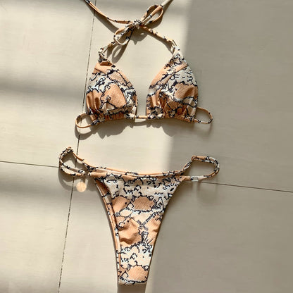 2 Piece Leopard Print Bikini Set Beach Outing Swimming Swimwear Thong Bikini  Swimsuits The Clothing Company Sydney